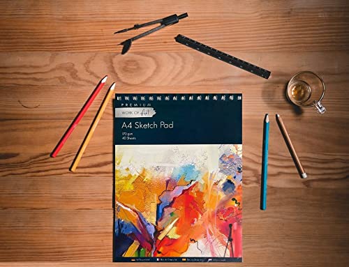 EasyNote A4 artists sketch pad - 170gsm cartridge paper