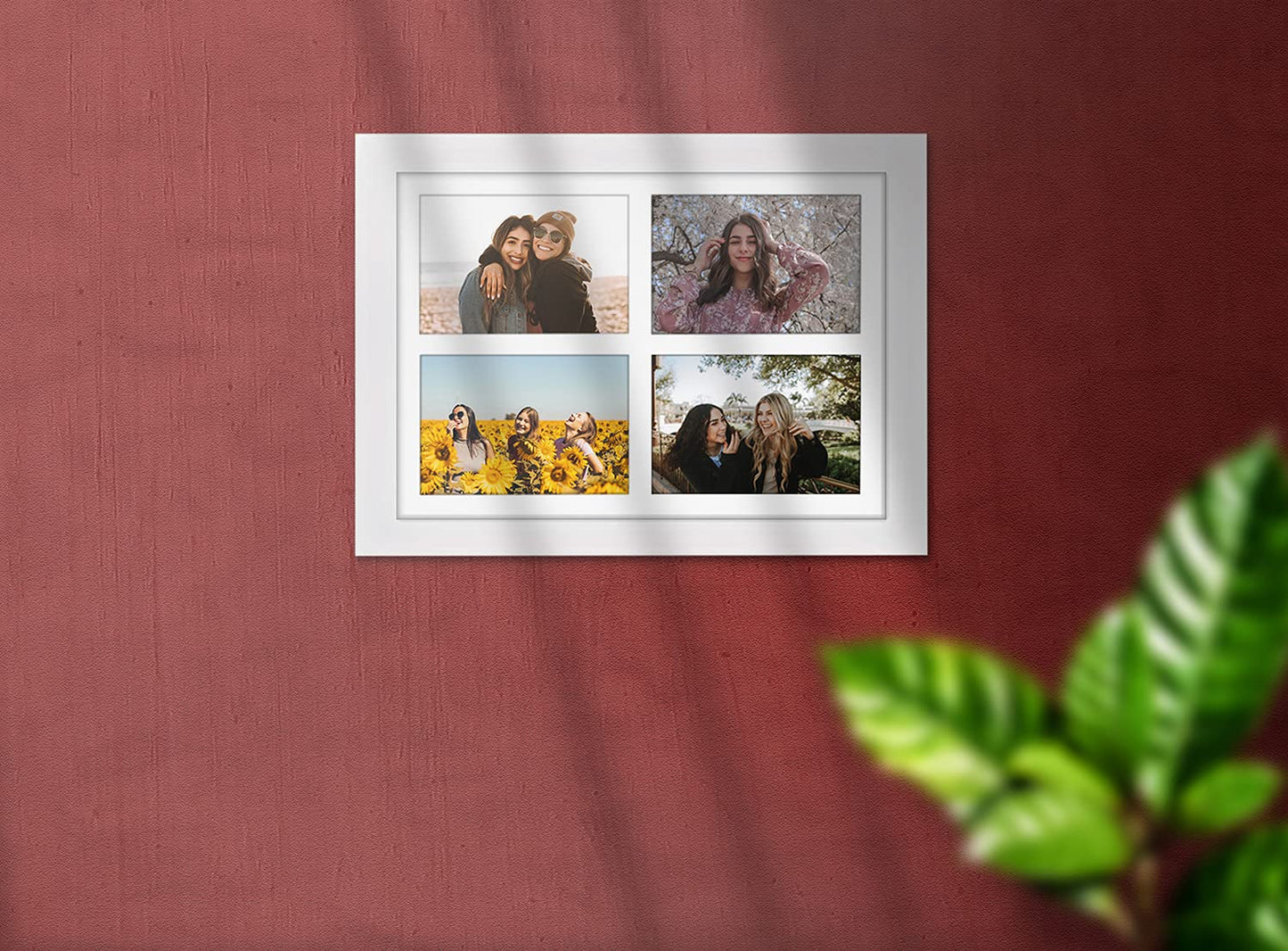 Photo Frames - White 4 Aperture - 4''x 6''