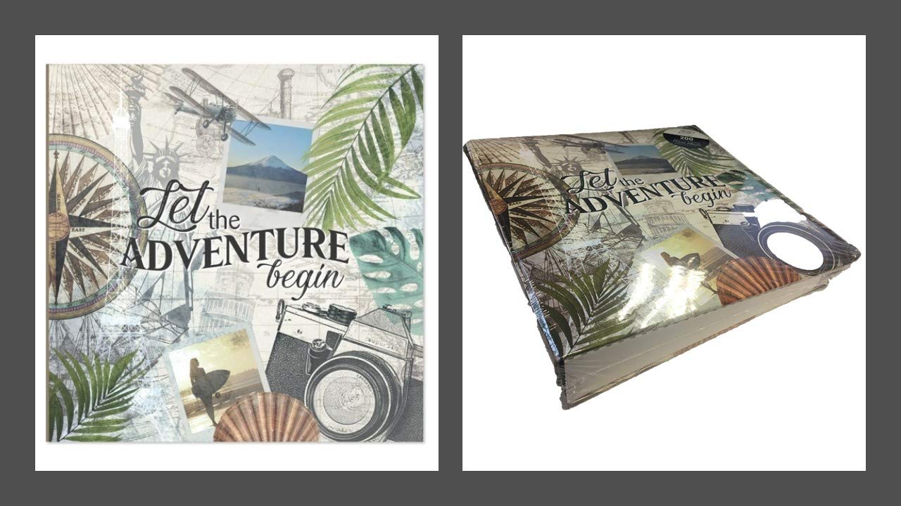 Let The Adventure Begin 6x4 Photo Album Memo Slip in Holds 200 Photos
