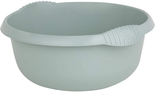 (Pack of 3) Round Washing Up Bowl 32cm - Silver Sage , Durable & Stylish Kitchen Sink Bowl, Ideal for Dishwashing & Household Tasks