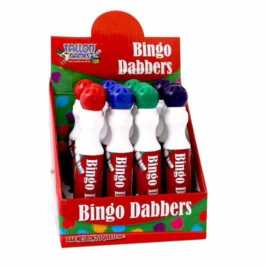 (PACK OF 12) Large Bingo Dabber Marker Pens Non drip Bingo Dabbers Bingo Tickets Bingo Lotto