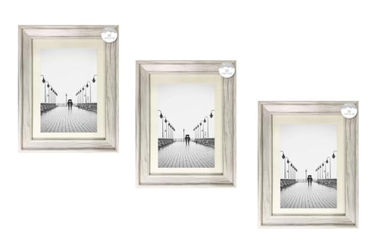 Shabby Chic A4 Photo frame – Distressed White Wood Effect Frame with Styrene Glass – Wall or Tabletop Display – Certificate Frame Home Collection
