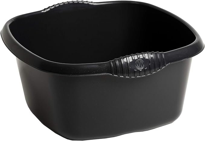 32cm Square Bowl – Versatile 9L Capacity – Modern High-Gloss Plastic with Integrated Handles – Efficient Kitchen Washing & Organizing Solution