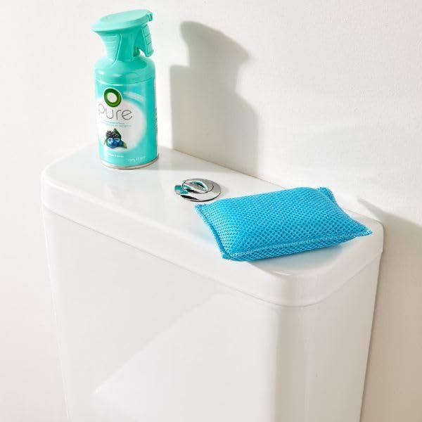 (Pack of 3) Premum Quality Microfibre Cleaning Sponges, Multi-Colour, Non-Scratch Surface