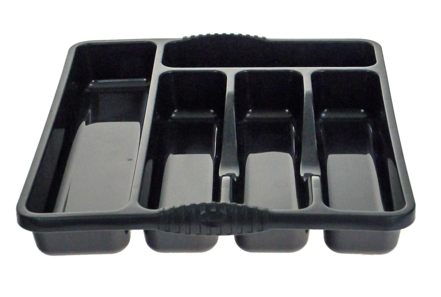 5 Compartment MIDNIGHT High Grade Plastic Small Cutlery Tray Kitchen Racks and Holders Cutlery Draw for Kitchen Drawers Storage Organizer For Spoons Forks Knives