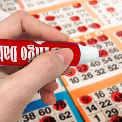 (PACK OF 4) - Large Bingo Dabber Marker for Bingo Tickets, Flyers Lotto Fun Family Game