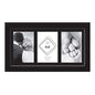 Tallon Photo Frames - Black 3 Apperture - 4''x 6''