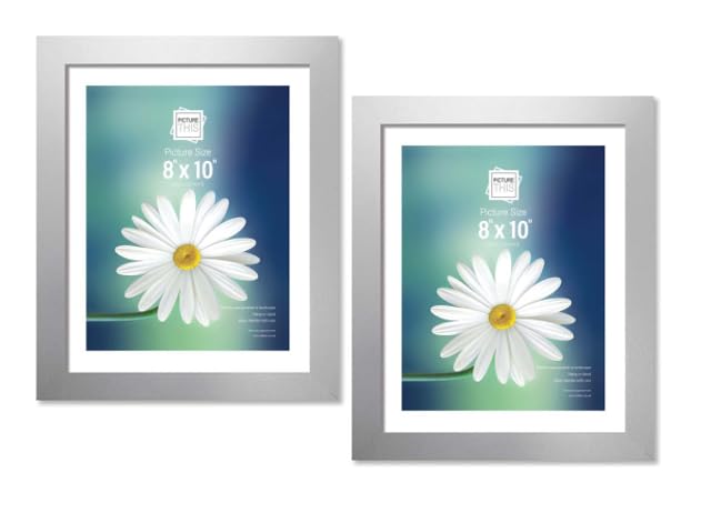 (Set of 2) 8x10 Inch Picture Frames with Glass Front – Wall & Tabletop Display – Portrait/Landscape Photo Frame for Home Decor – Photo Frame for Gallery, Wall Mount or Desk (20.3x25.4cm)