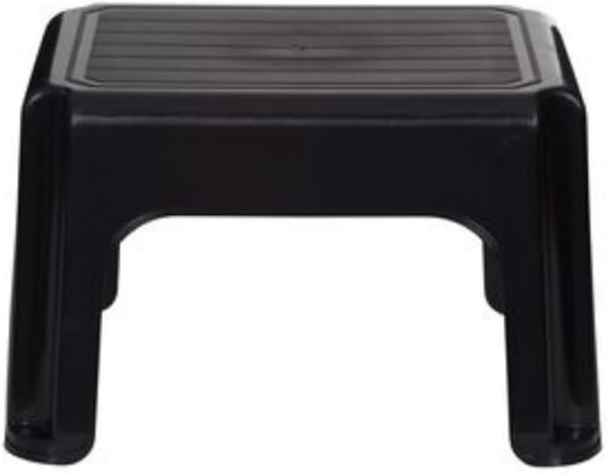 40cm Plastic Stool – Lightweight & Sturdy Multipurpose Stool for Bathroom, Kitchen, Bedroom – Easy-Clean Design – Cream – Pack of 1