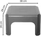 40cm Plastic Stool – Lightweight & Sturdy Multipurpose Stool for Bathroom, Kitchen, Bedroom – Easy-Clean Design – Cream – Pack of 1