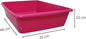 (Pack of 2) Cat Litter Tray – Tough Plastic Cat Litter Tray – Easy to Clean – Pet Hygiene Essentials – (Large/46cm)