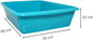 (Pack of 2) Cat Litter Tray – Tough Plastic Cat Litter Tray – Easy to Clean – Pet Hygiene Essentials – (Large/46cm)