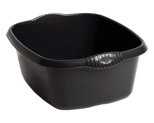 39cm Rectangular Bowl – Expansive 12L Capacity – Sleek High-Gloss Plastic with Ergonomic Handles – Premier Kitchen Washing & Multipurpose Container, Midnight (Pack of 1)