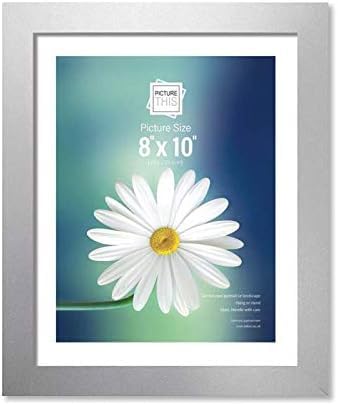 Photo Frames - Silver 8''x 10'' Wall Mount, Glass Front, Collage Picture Frame for Wall Hanging, Home, Office Decor