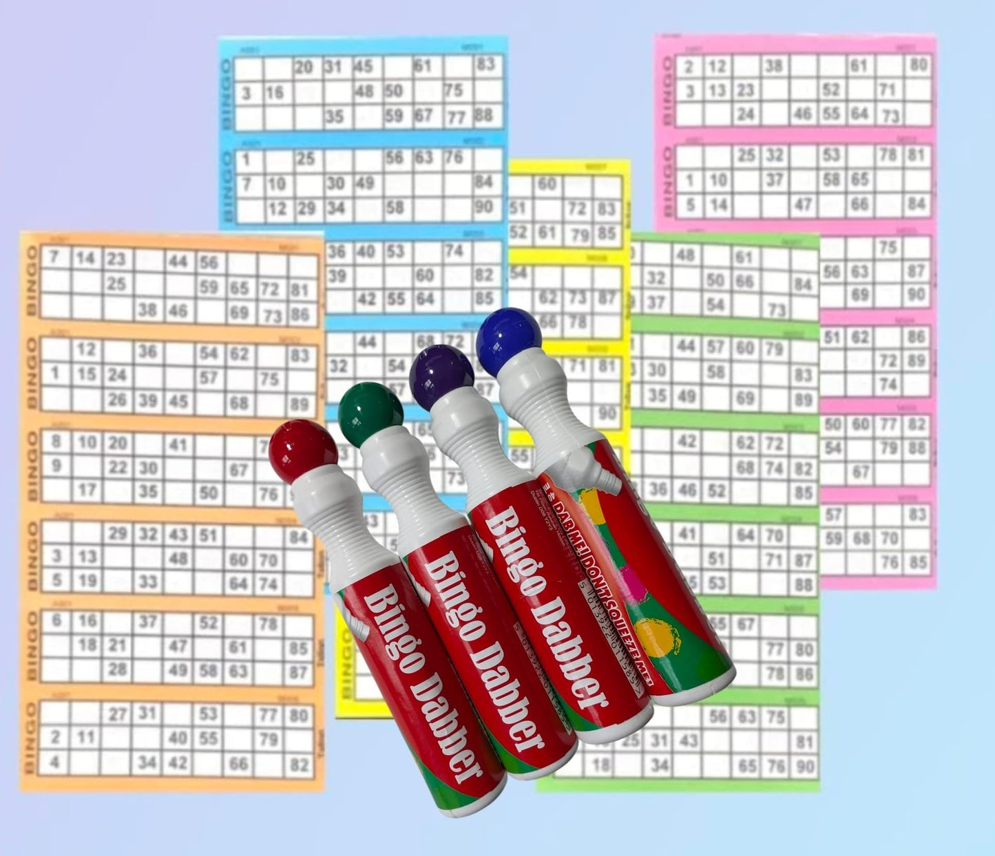 (PACK OF 12) Large Bingo Dabber Marker Pens Non drip Bingo Dabbers Bingo Tickets Bingo Lotto