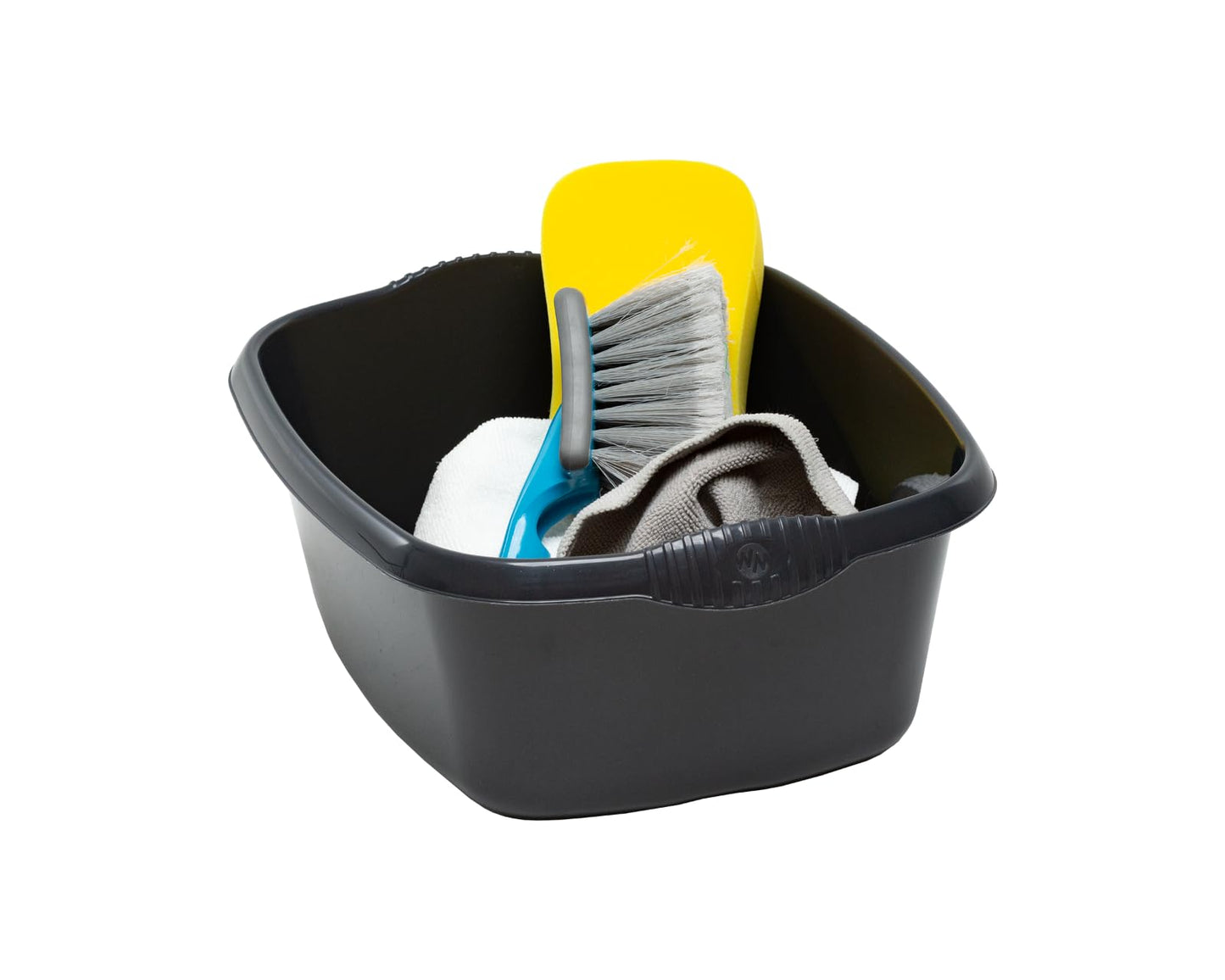 39cm Rectangular Bowl – Expansive 12L Capacity – Sleek High-Gloss Plastic with Ergonomic Handles – Premier Kitchen Washing & Multipurpose Container, Midnight (Pack of 1)