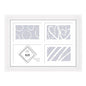 Photo Frames - White 4 Aperture - 4''x 6''