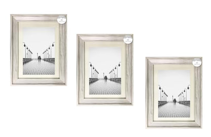 AaH1 Shabby Chic A4 Photo frame – Distressed White Wood Effect Frame with Styrene Glass – Wall or Tabletop Display – Certificate Frame Home Collection