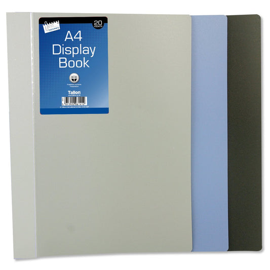 Just stationery A4 Display Book with 20 Pocket - Assorted Colours