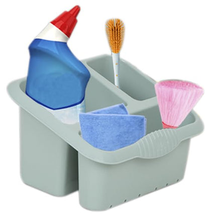 AaH1 (Set of 3) Silver Sage Large Dish Drainer, 32cm Square Washing Up Bowl & Large Kitchen Sink Tidy - Durable & Stylish Kitchen Accessories for Dishwashing & Organization