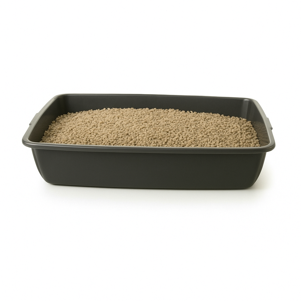 (Pack of 2) Cat Litter Tray – Tough Plastic Cat Litter Tray – Easy to Clean – Pet Hygiene Essentials – (Large/46cm)
