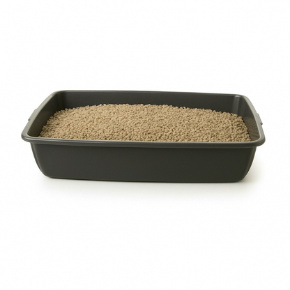 (Pack of 2) Cat Litter Tray – Tough Plastic Cat Litter Tray – Easy to Clean – Pet Hygiene Essentials – (Large/46cm)