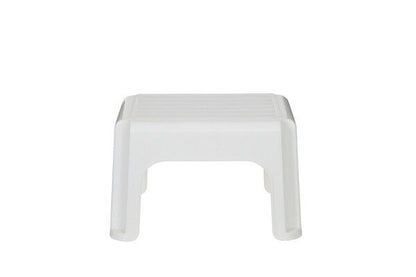 40cm Plastic Stool – Lightweight & Sturdy Multipurpose Stool for Bathroom, Kitchen, Bedroom – Easy-Clean Design – Cream – Pack of 1