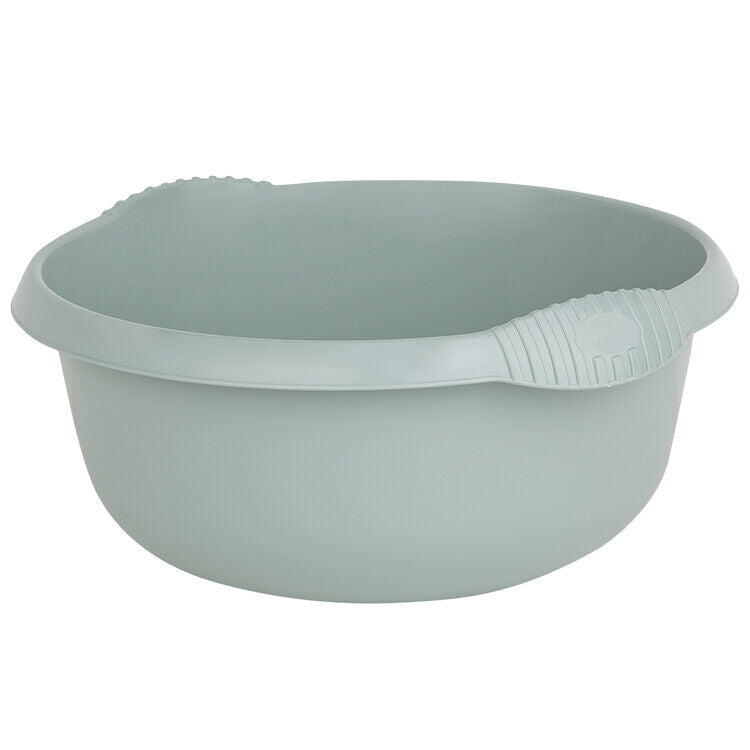 32cm Round Bowl – Approx. 7L Capacity – Durable High Gloss Plastic with Integral Handles – Modern Washing Up & Utility Bowl