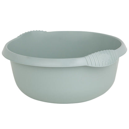 32cm Round Bowl – Approx. 7L Capacity – Durable High Gloss Plastic with Integral Handles – Modern Washing Up & Utility Bowl