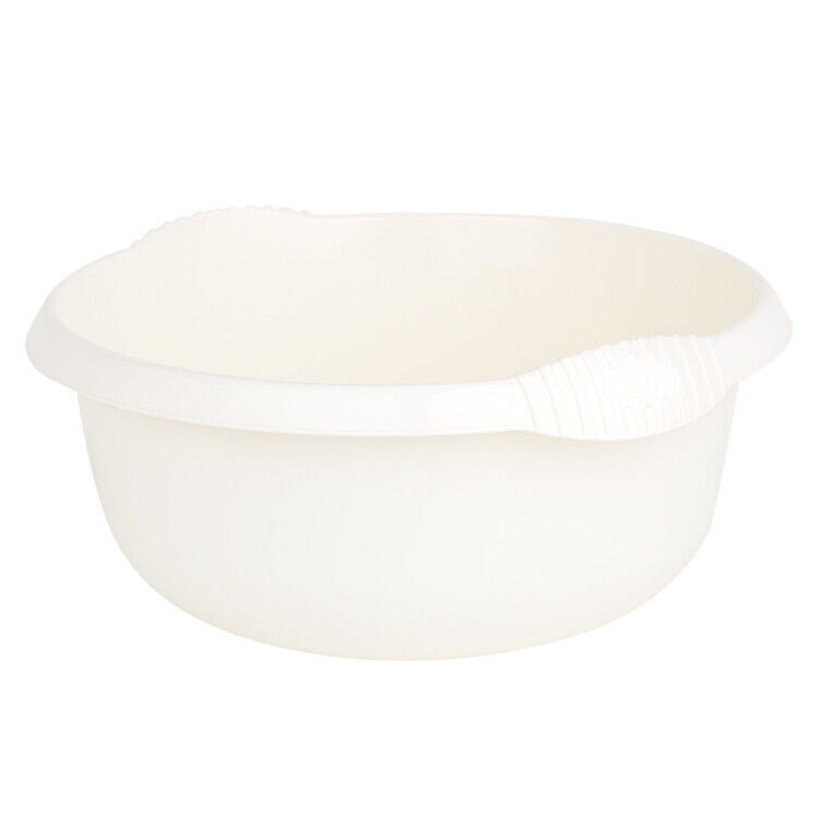 32cm Round Bowl – Approx. 7L Capacity – Durable High Gloss Plastic with Integral Handles – Modern Washing Up & Utility Bowl