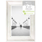 Design Group White Solitaire Shabby Chic Distressed Wood Styrene Photo Frames 4x6