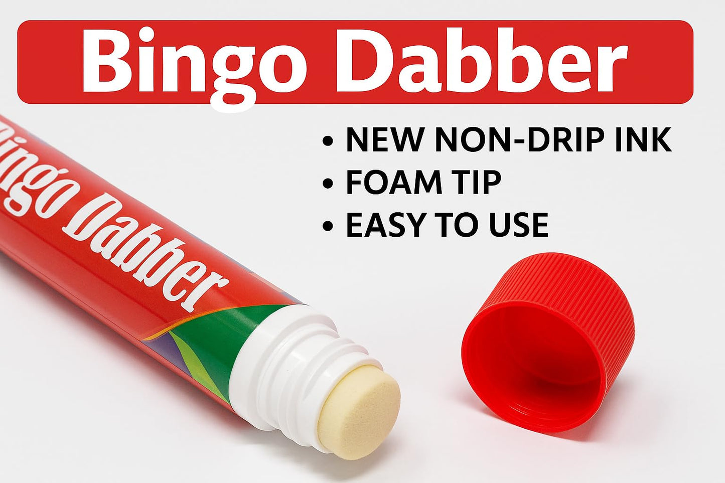 Pack of 24 - Bingo Dabber Non Drip Dot Markers Stationary Bingo Marker Pens Dauber Playing Bingo Tickets Flyers Lotto Game