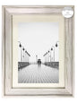AaH1 Shabby Chic A4 Photo frame – Distressed White Wood Effect Frame with Styrene Glass – Wall or Tabletop Display – Certificate Frame Home Collection