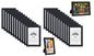 (Set of 24) Black Ribbed Design Freestanding Wall Mount Picture Photo Frame 4 x 6 Home office living room bedroom kitchen dining room bathroom bar hotel restaurant office wall decoration
