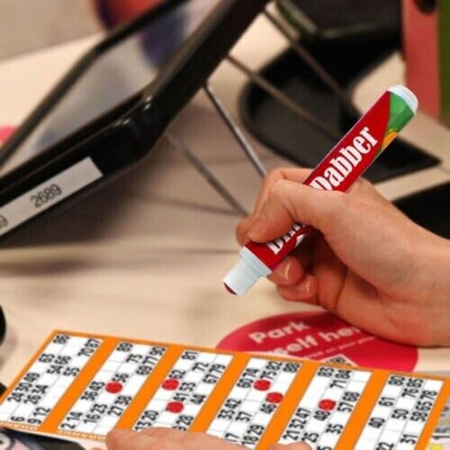 (PACK OF 4) - Large Bingo Dabber Marker for Bingo Tickets, Flyers Lotto Fun Family Game