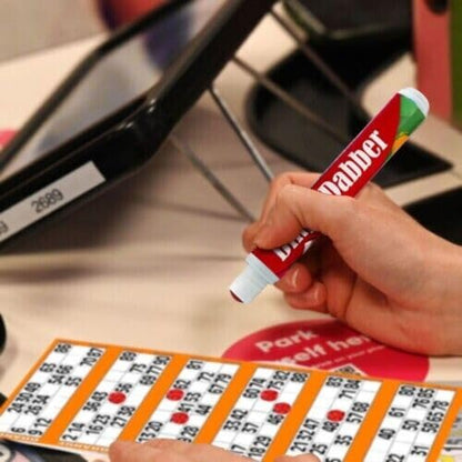 (PACK OF 4) - Large Bingo Dabber Marker for Bingo Tickets, Flyers Lotto Fun Family Game