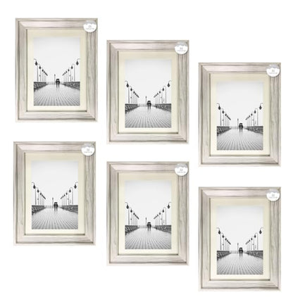 AaH1 Shabby Chic A4 Photo frame – Distressed White Wood Effect Frame with Styrene Glass – Wall or Tabletop Display – Certificate Frame Home Collection