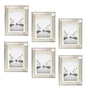 AaH1 Shabby Chic A4 Photo frame – Distressed White Wood Effect Frame with Styrene Glass – Wall or Tabletop Display – Certificate Frame Home Collection